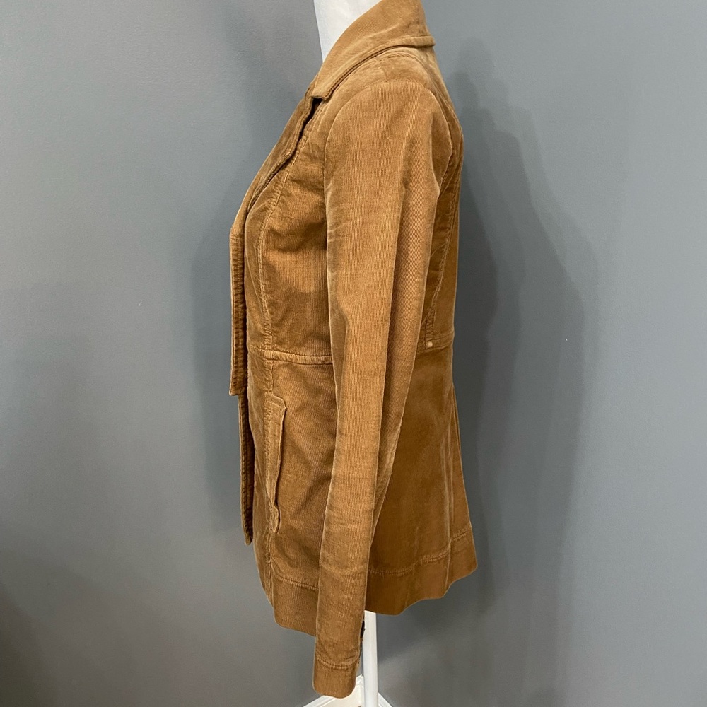 CABI Journey Tailored 3 Button Corduroy Jacket Caramel Brown Lagenlook Cabin XS - Picture 3 of 17